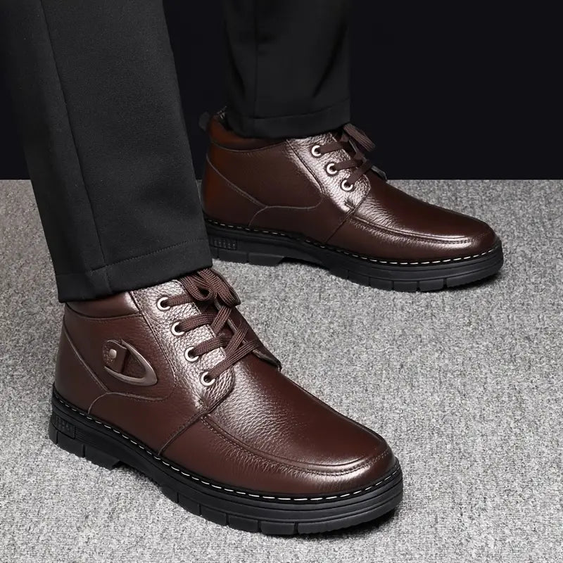 Men's Thermal Leather Winter Boots