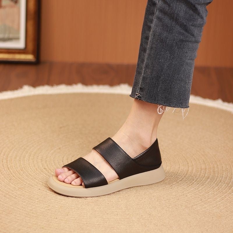 Women's Soft Bottom Stylish Genuine Leather Sandals