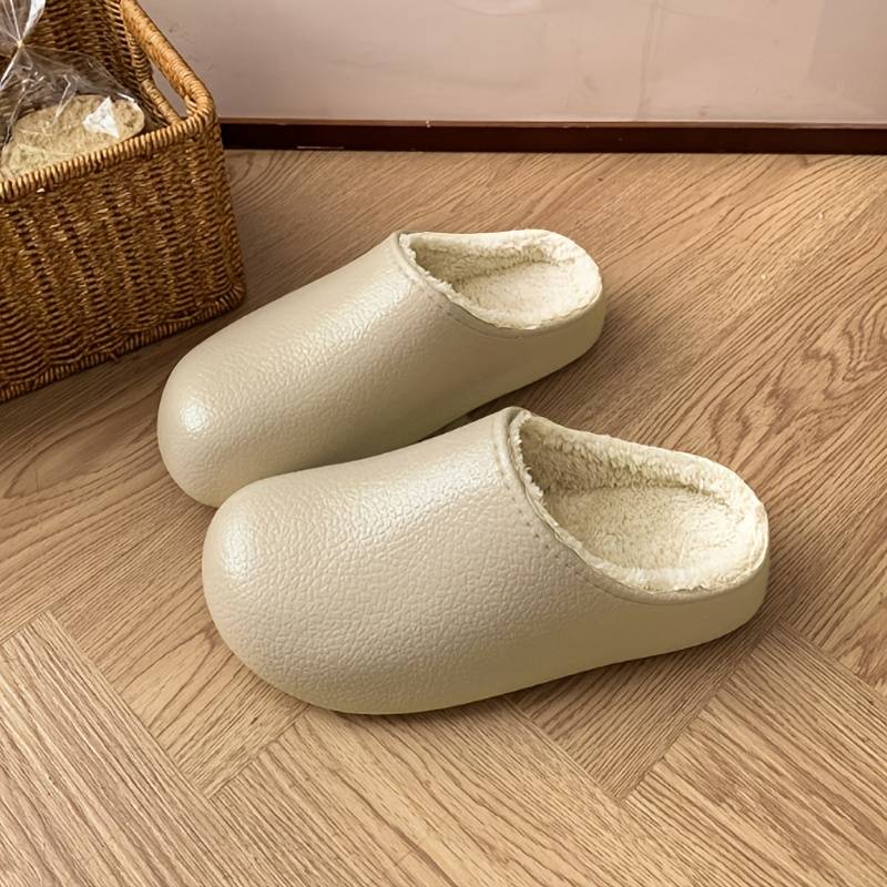 Warm Lined EVA Slip-On House Slippers