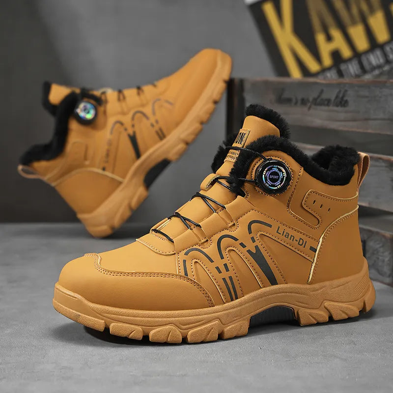 Men’s Waterproof Orthotic Grip Winter Work Trainers