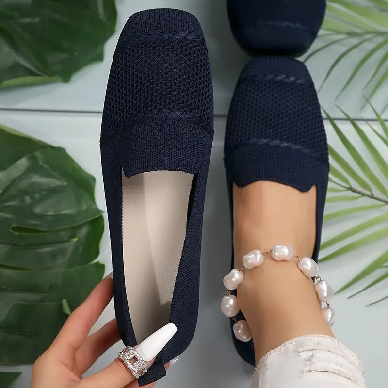 Knit Slip-On Ballet Flats