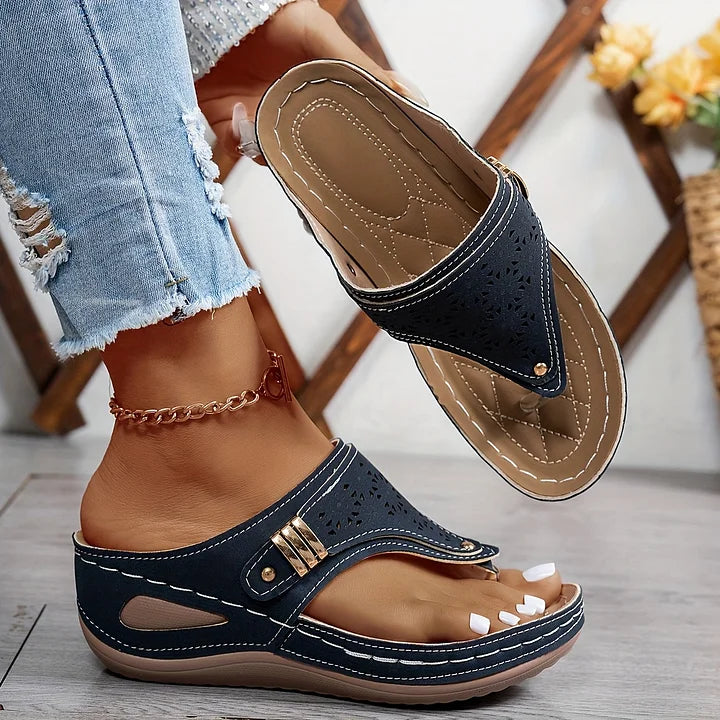 Comfort Slip-On Wedge Sandals for Women