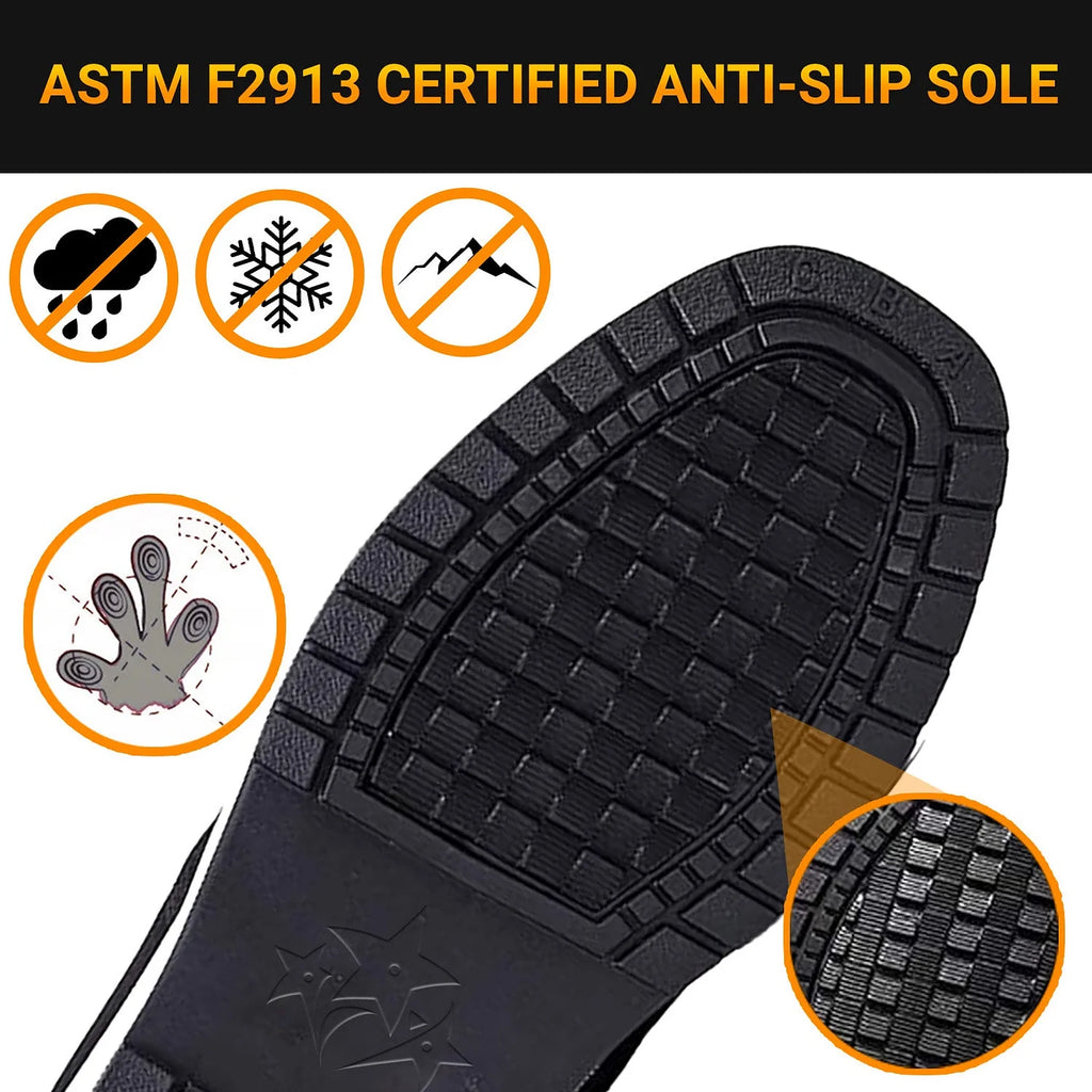 Unisex 360° Thermal Grip Waterproof Slip-On Winter Shoes