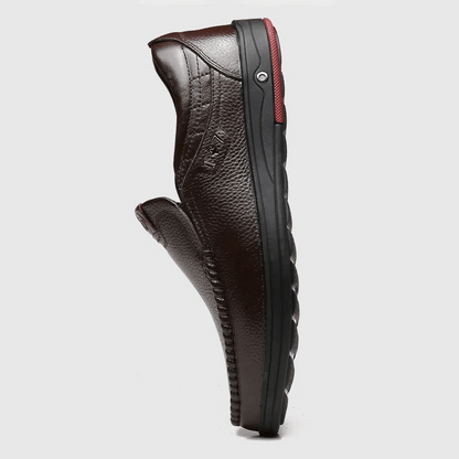 Men’s Leather-Look Slip-On Loafers – Classic Comfort Meets Everyday Elegance