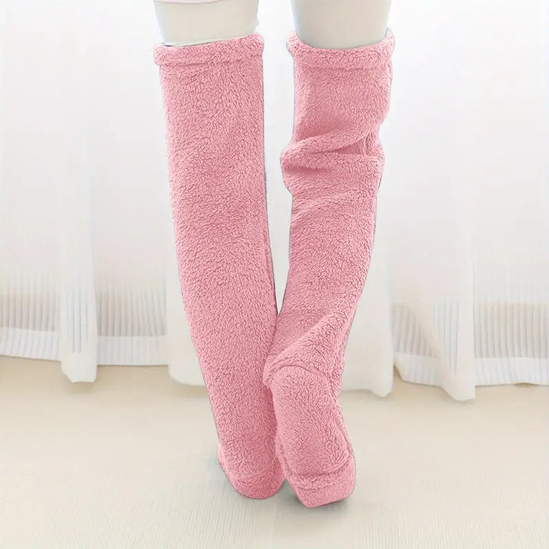 Teddy Legs™ – Cozy High Socks for Girls.