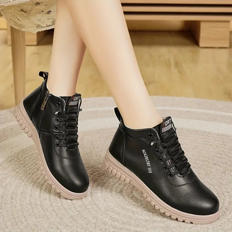 Women's Fashion Ankle Boots With Side Zipper