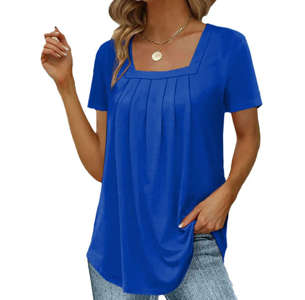 WOMEN'S PLEATED BLOUSE