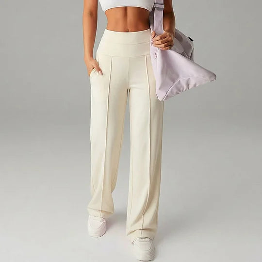 Women’s High Waist Straight Leg Wide Leg Trousers