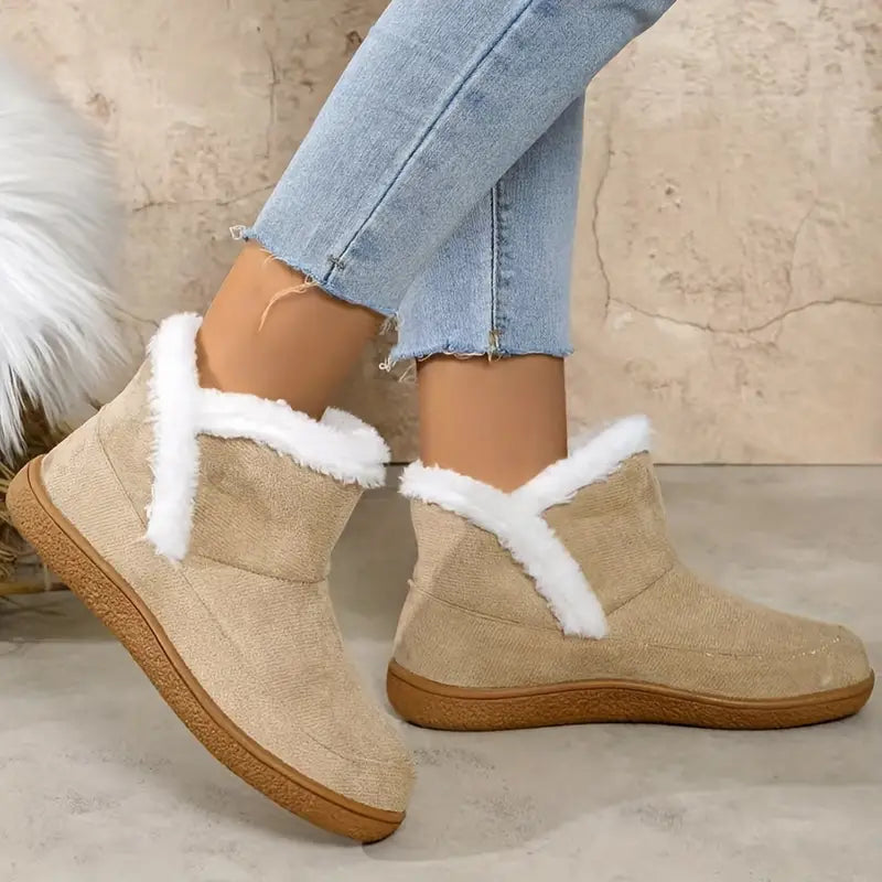 Women's Plush Fur Winter Ankle Boots