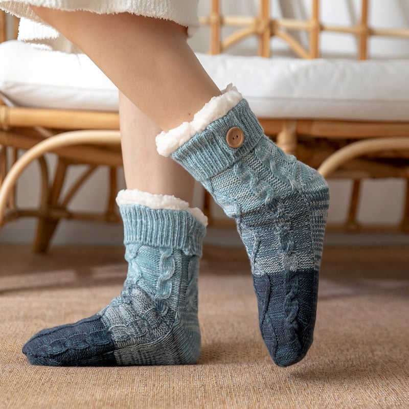 Women’s Ultra-Thick Knit Non-Slip Home Slipper Socks