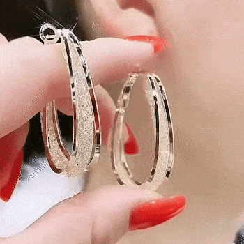 Boucles d'oreilles créoles ovales en maille tissée pour femmes, en argent sterling 925