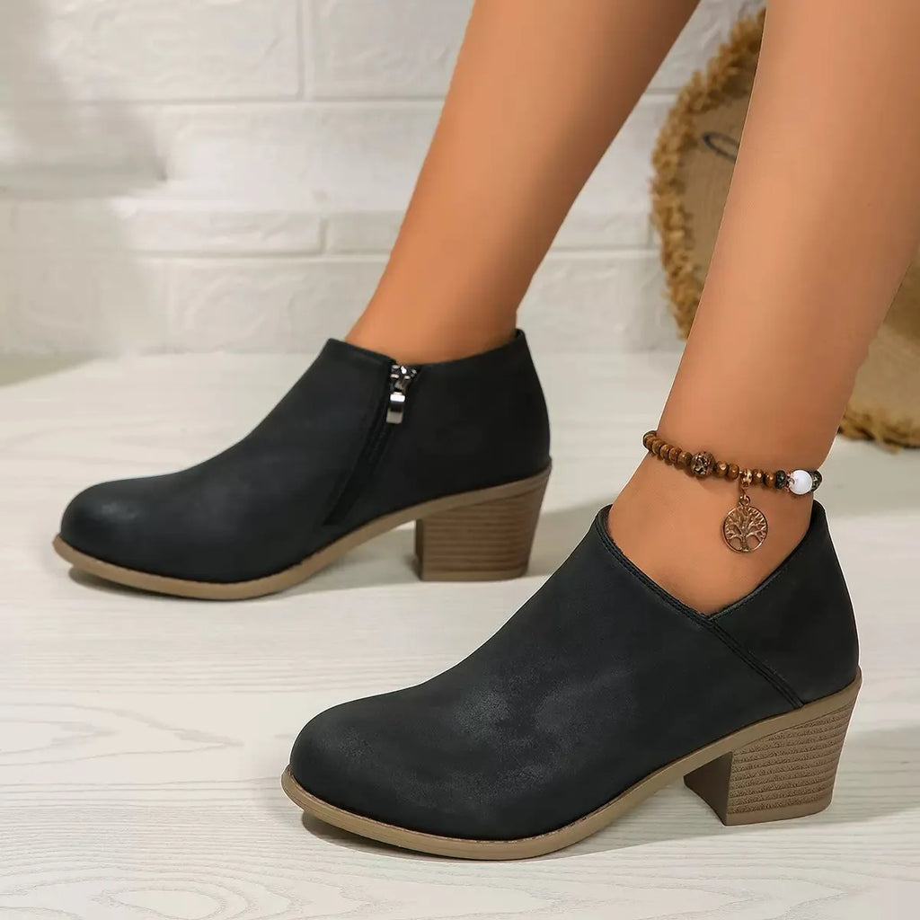 Women's Solid Colour Trendy Boots