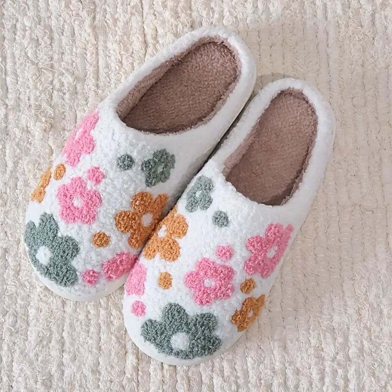 Women's Floral Cozy Winter Slippers