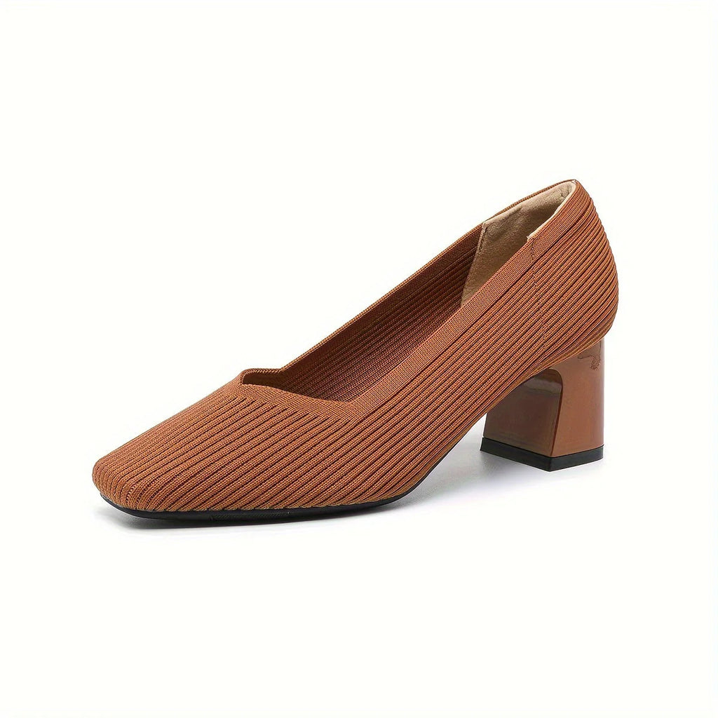 Women’s Pain-Free Comfort Block Heel Pumps with Arch Support