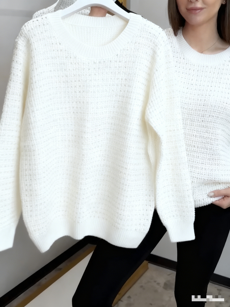 Women’s Soft Sparkle Knit Round Neck Jumper