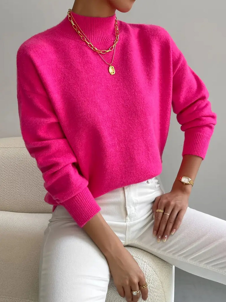 Women's Comfortable High Neck Sweater