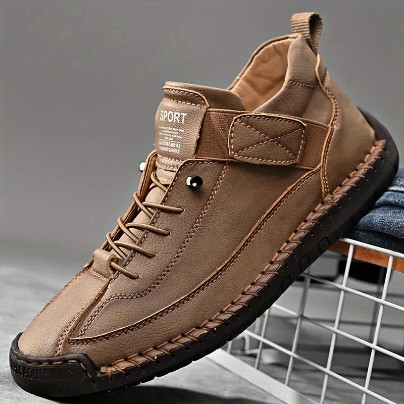 Men's Leather Trainers – Soft Comfort & Orthopaedic Support
