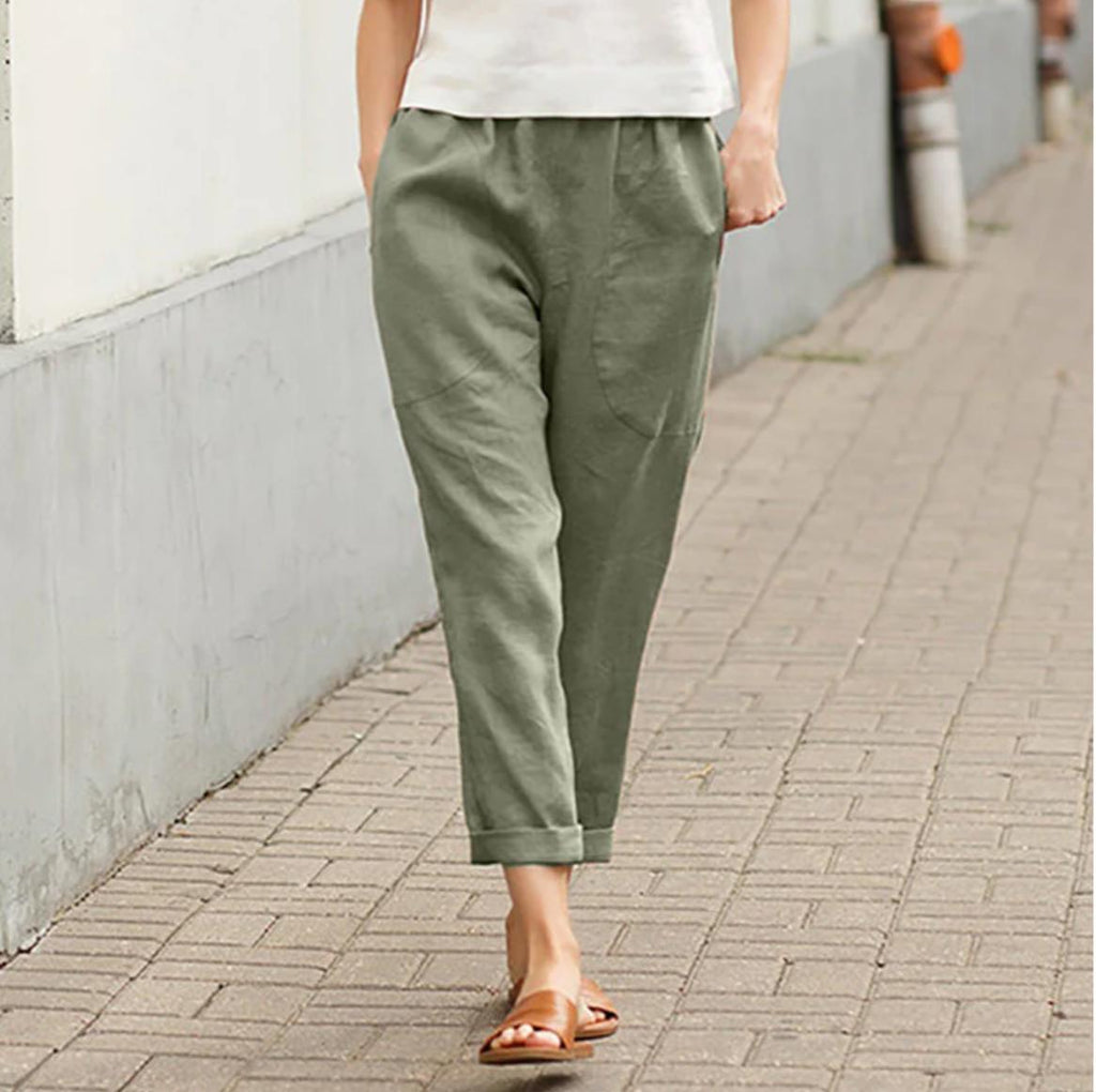 Lightweight Cotton Pants for Women in Plus Sizes