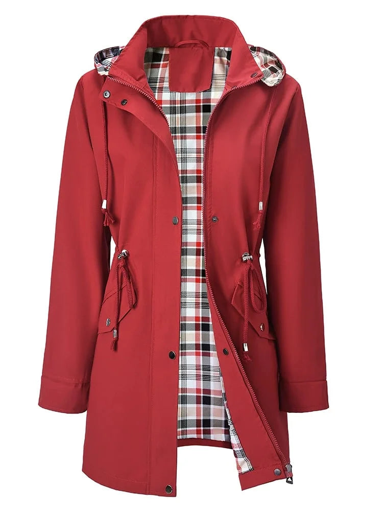 🍂Fall Sale 49%💗🧥Ultimate Checkered Waterproof Jacket for Women🍃