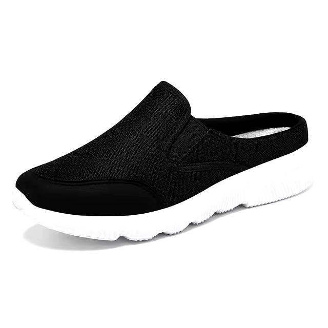 Women's Breathable Mesh Slip-On Mules – Casual & Wear-Resistant