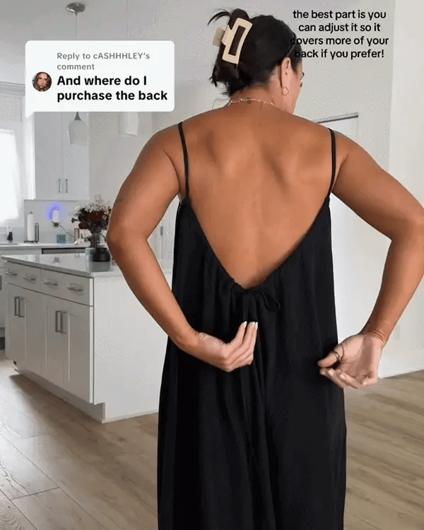 Women’s Adjustable Open-Back Cami Dress