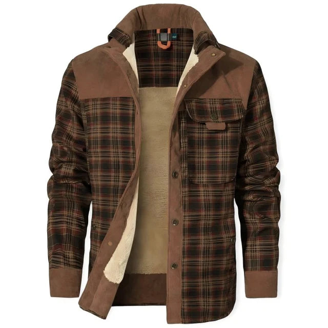 Hampshire Plaid Fleece-Lined Jacket