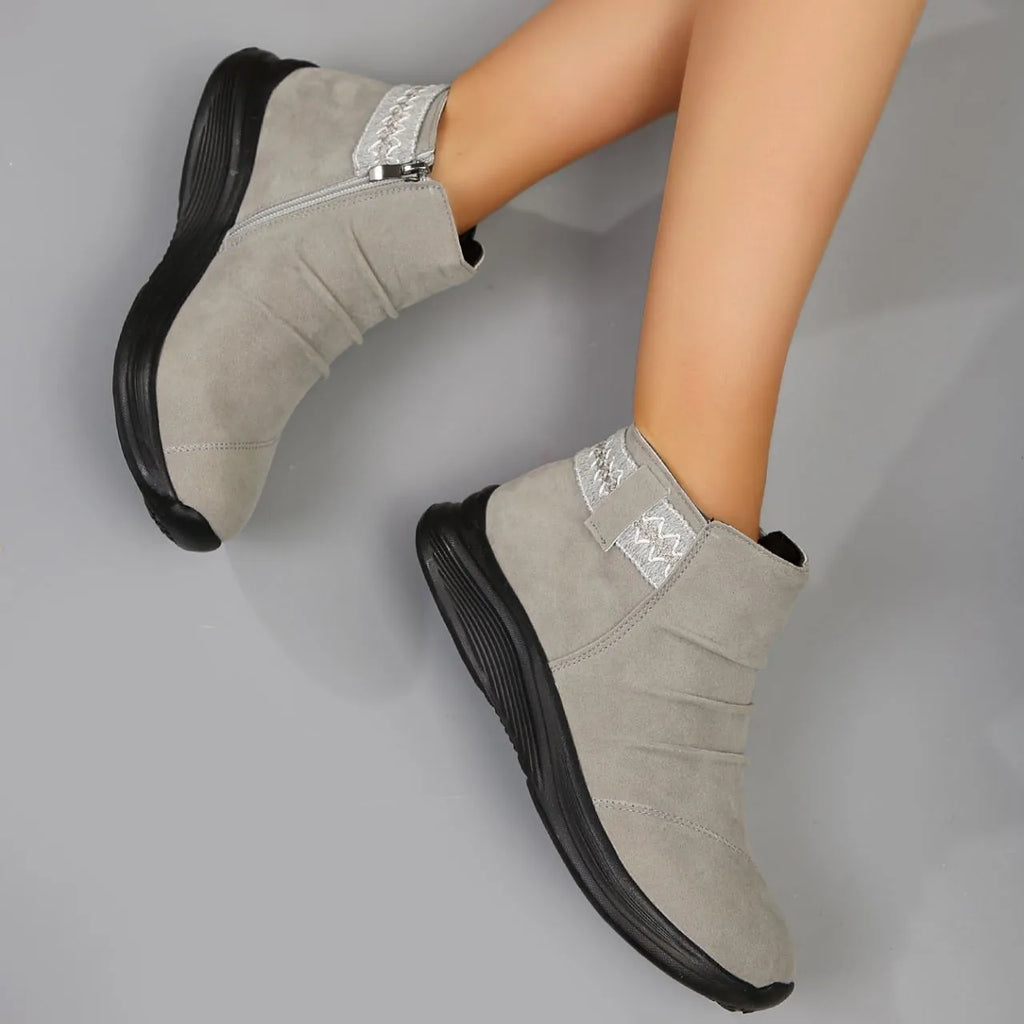 Women’s Thick-Soled Suede Martin Boots