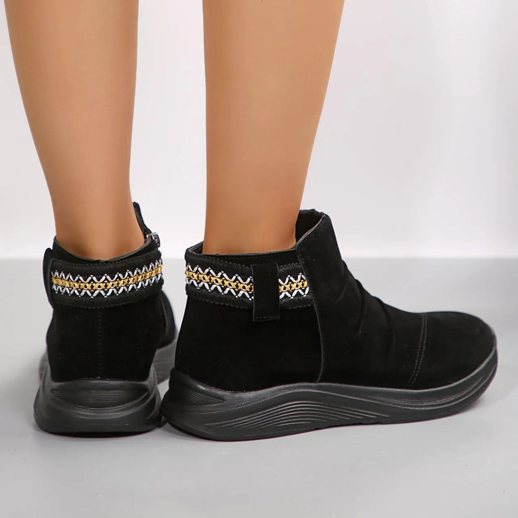 Women’s Thick-Soled Suede Martin Boots