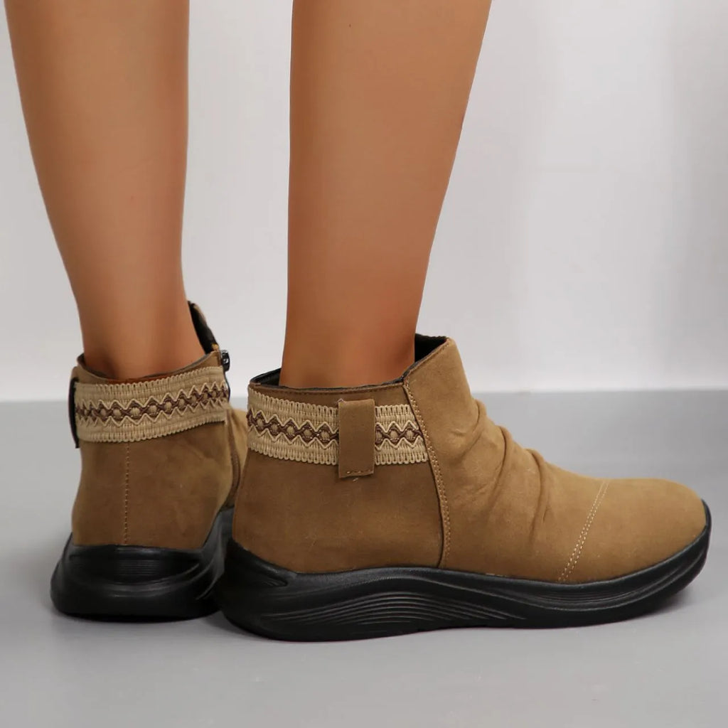 Women’s Thick-Soled Suede Martin Boots