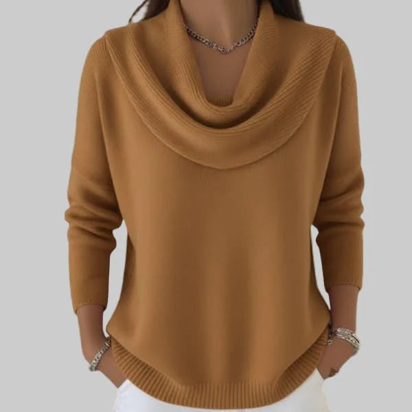 Women’s Relaxed Cowl-Neck Knit Pullover