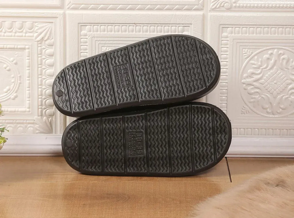 Women’s Puppy Plush Thick-Sole Winter Slippers