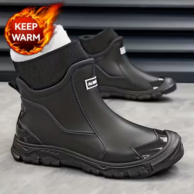 Men’s Fleece-Lined Waterproof Snow Boots