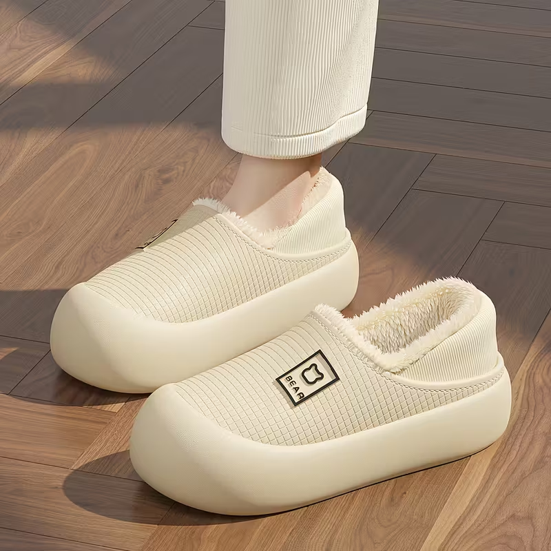Winter Plush Slip-On Slippers