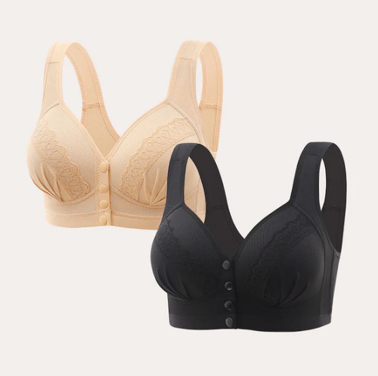 Women’s Front-Fastening Breathable Cotton Comfort Bra