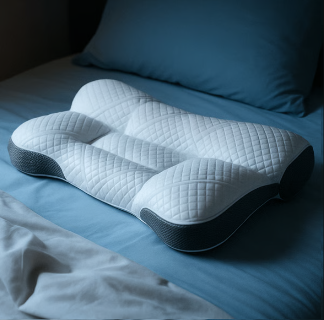 Ergonomic Goose Down Pillow with Cervical Neck Support