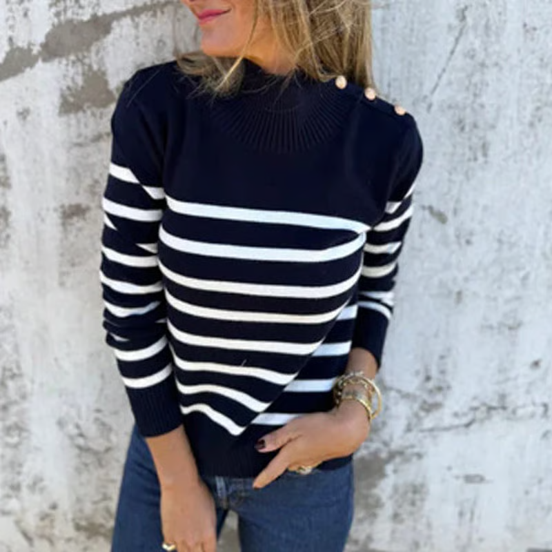 Women's Striped Knit Sweater