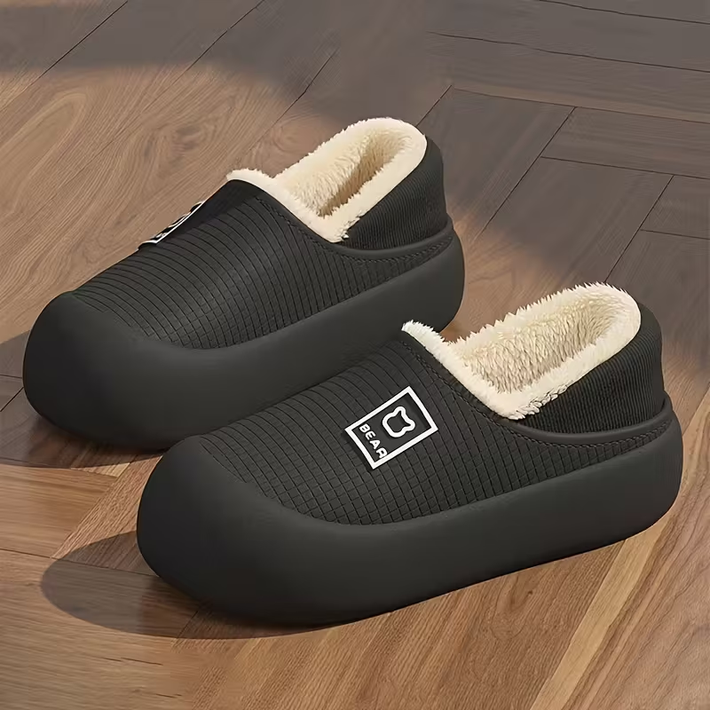 Winter Plush Slip-On Slippers