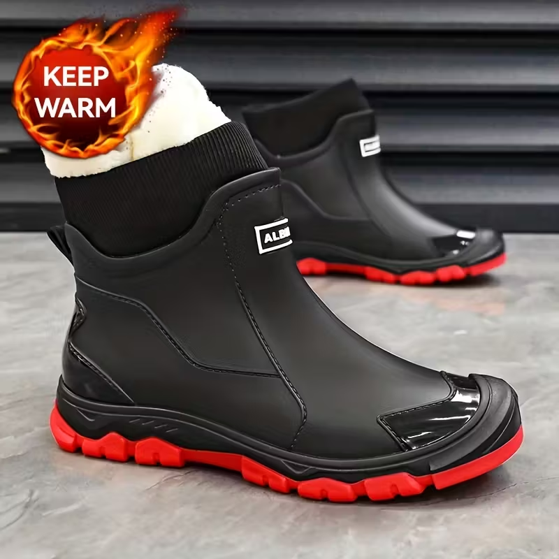 Men’s Fleece-Lined Waterproof Snow Boots