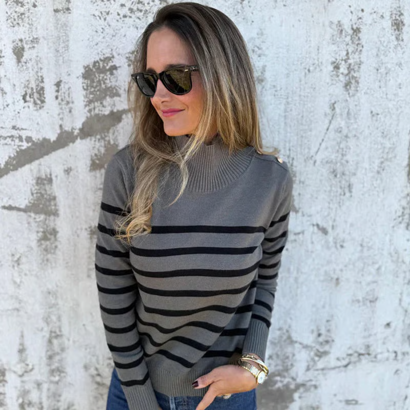 Women's Striped Knit Sweater