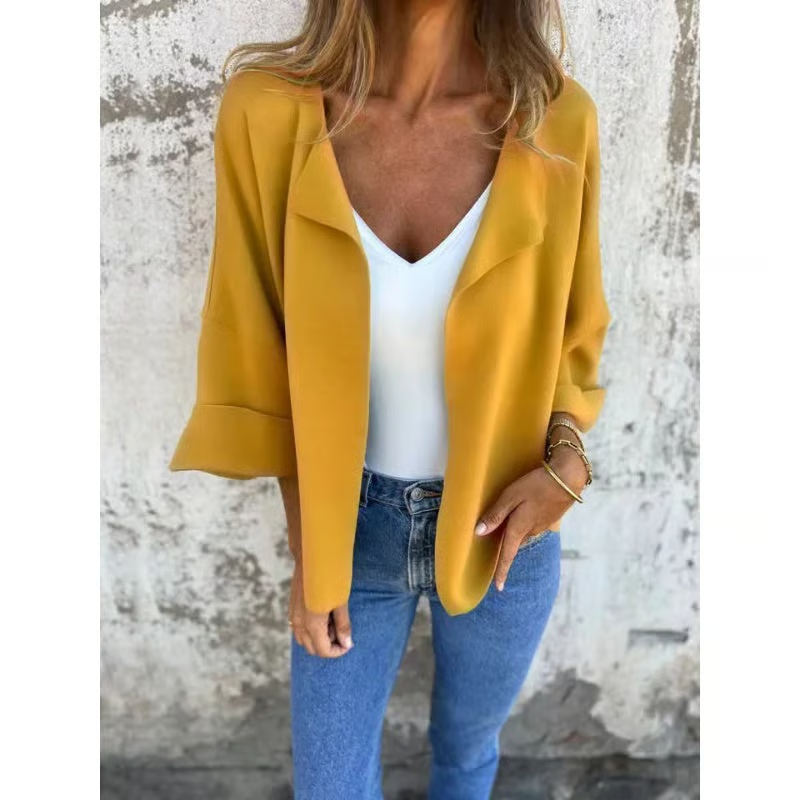 Women's elegant casual jacket with lapels