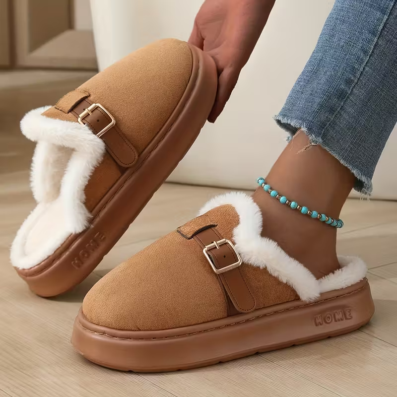 Women’s Cozy Fleece Slippers with Plush