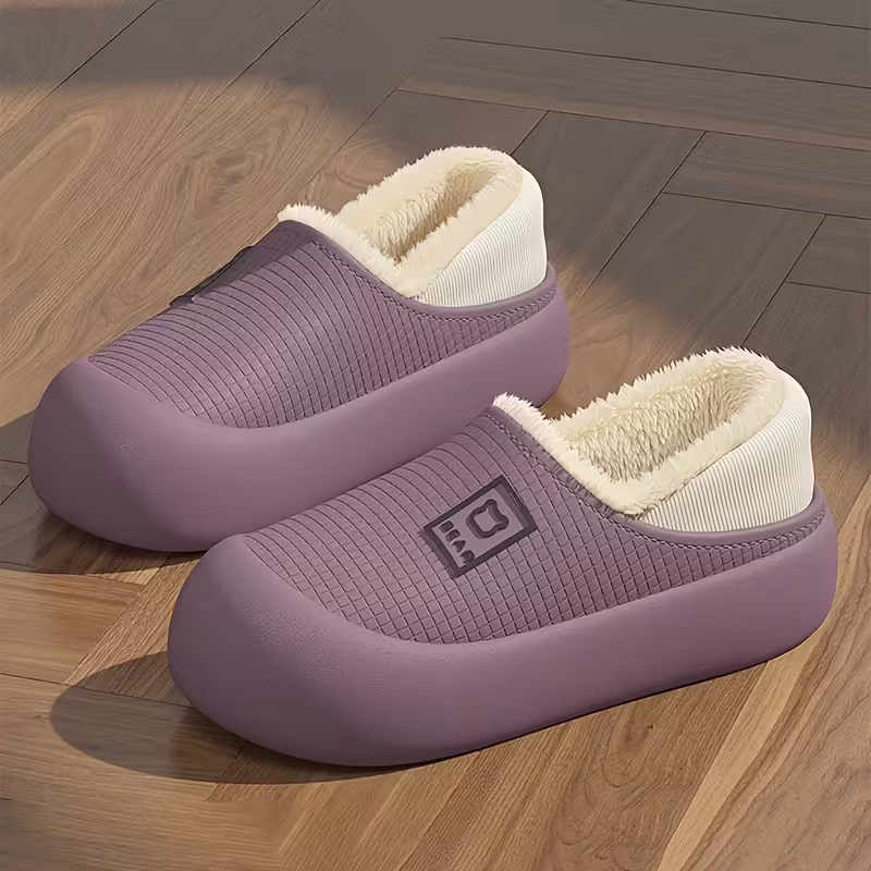 Winter Plush Slip-On Slippers