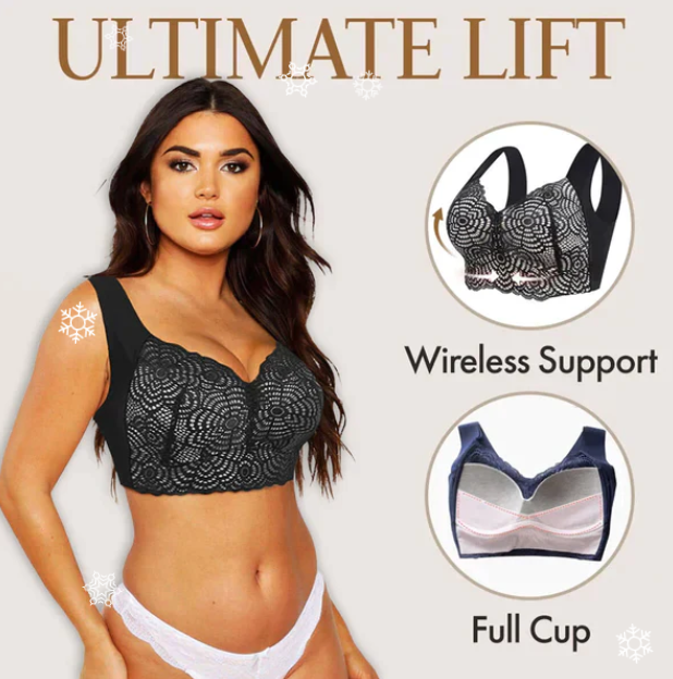 Ultimate Lift Seamless Lace Support Bra Set (3 Pieces)