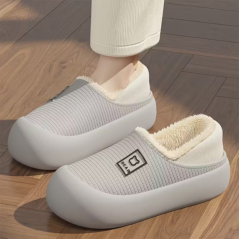 Winter Plush Slip-On Slippers