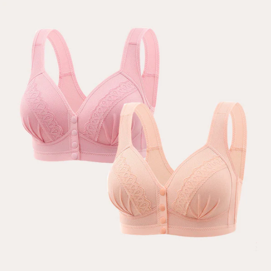 Women’s Front-Fastening Breathable Cotton Comfort Bra