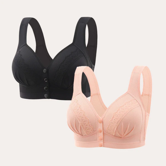 Women’s Front-Fastening Breathable Cotton Comfort Bra
