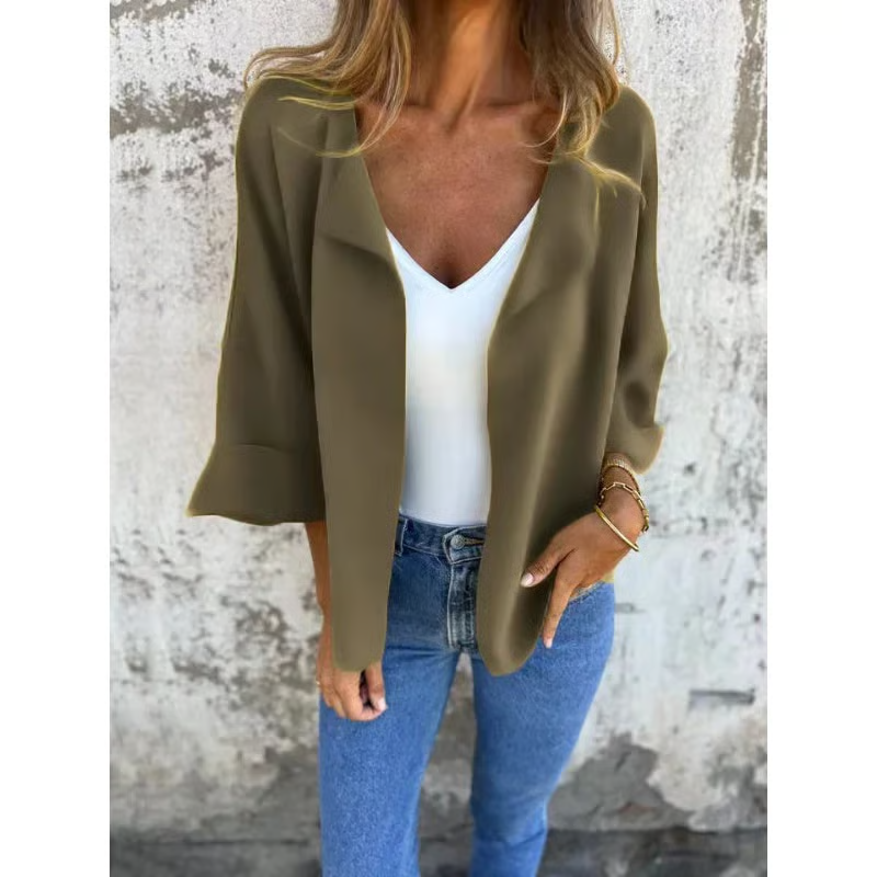 Women's elegant casual jacket with lapels