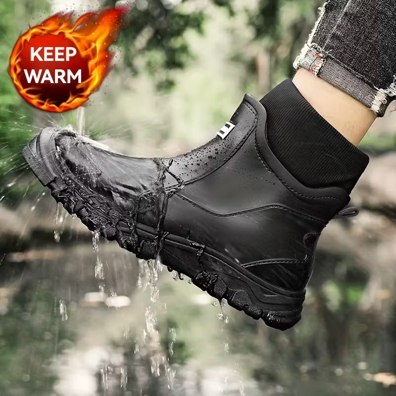 Men’s Fleece-Lined Waterproof Snow Boots