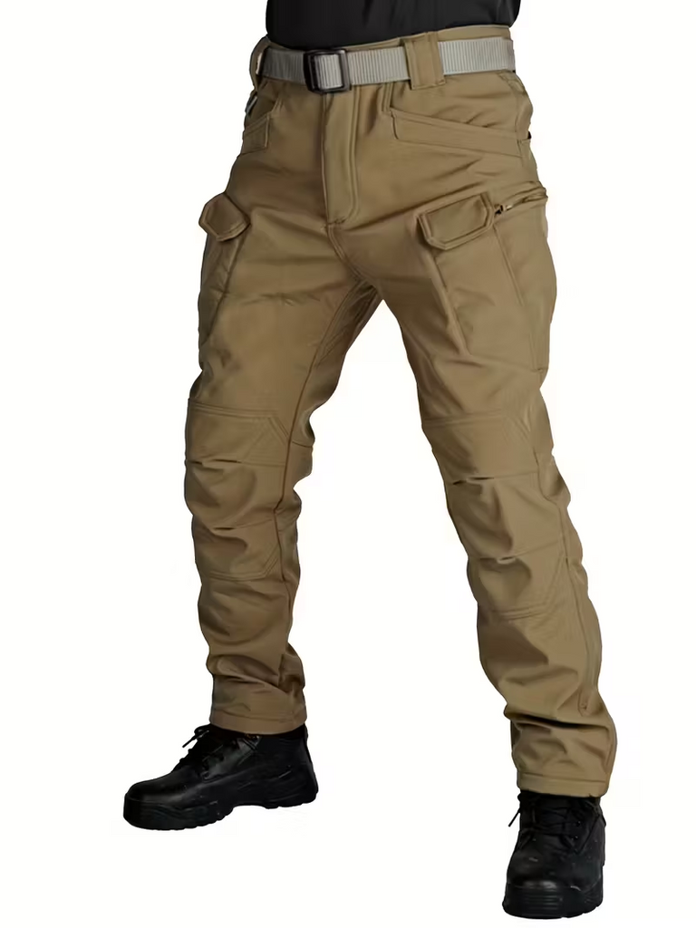 Men’s Winter Tactical Fleece-Lined Cargo Pants