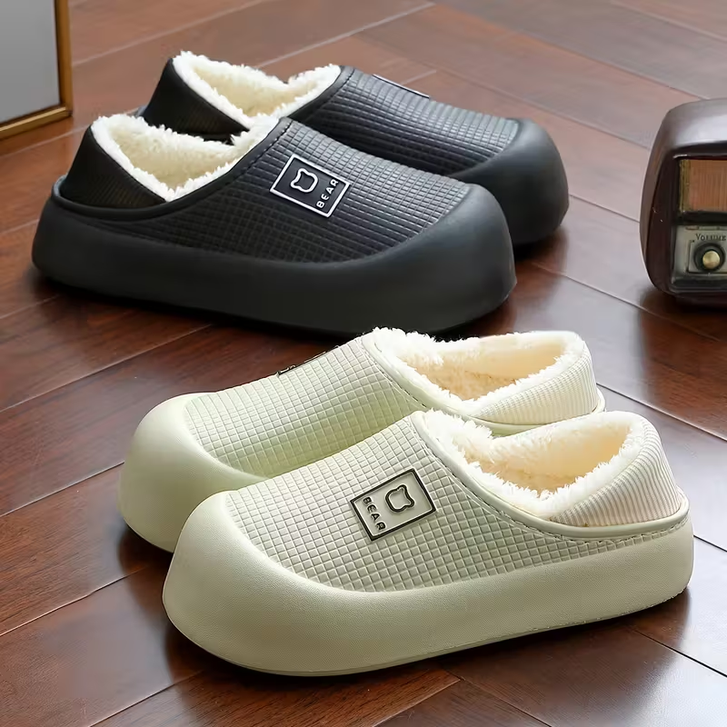 Winter Plush Slip-On Slippers